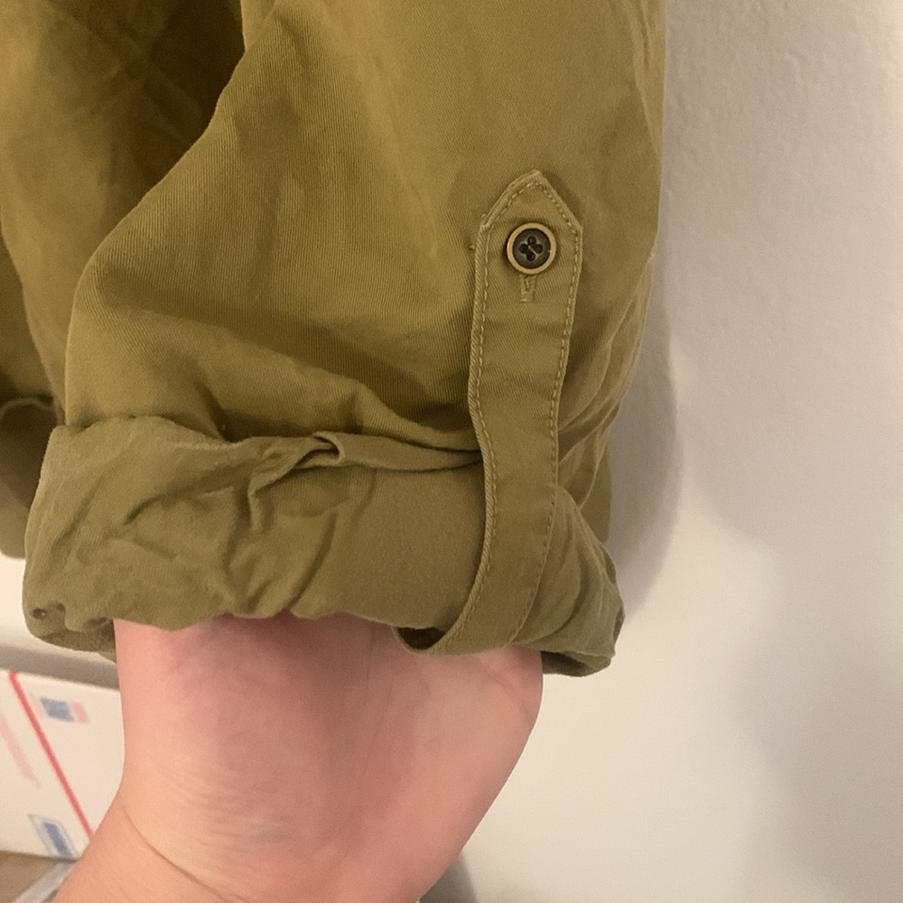 Green Button Down - Picture 2 of 3